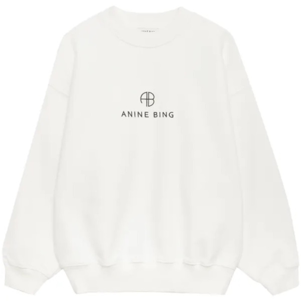 Anine Bing Jaci Sweatshirt Monogram XS